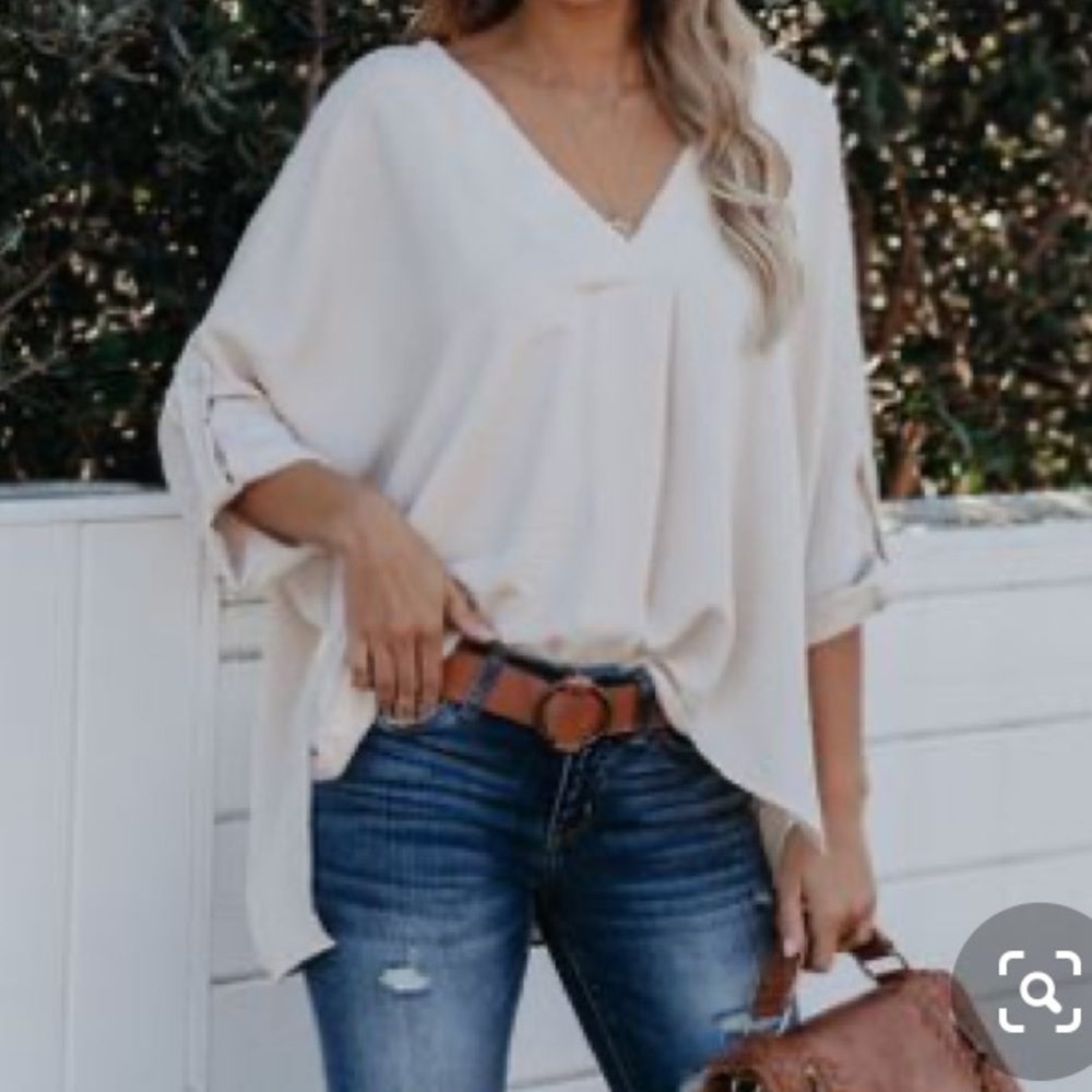 NWT Vici All Hands on Deck blouse oatmeal - Picture 2 of 8